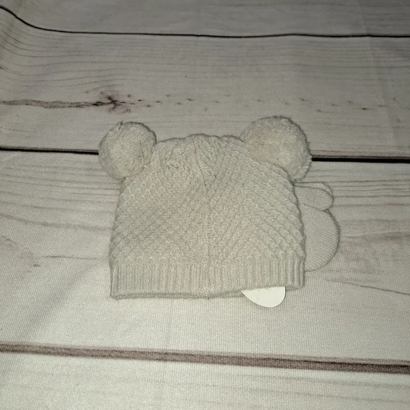 Not Your Grandma's Blanket Knit Baby Beanie with Mitts 0-6 Months - Picture 4 of 5